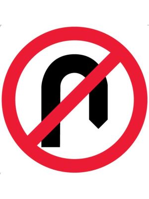 No U Turn Symbol Sign