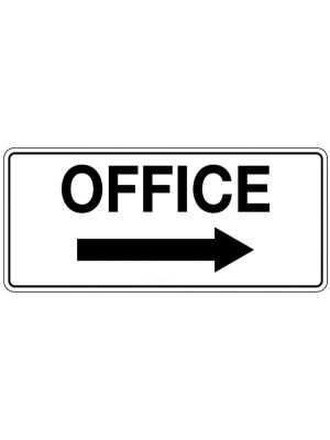 Office with right arrow Sign