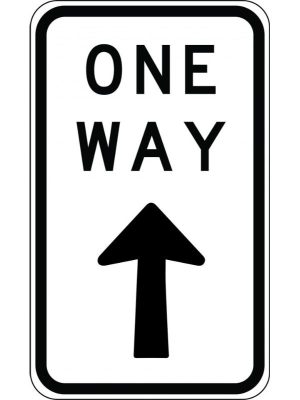 One Way repeater Sign