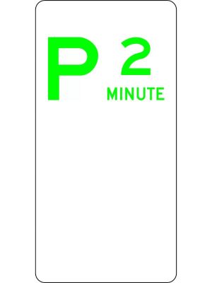 P2 Minute Parking Sign
