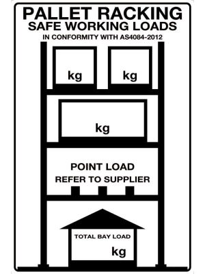 Pallet Racking Signage Sign