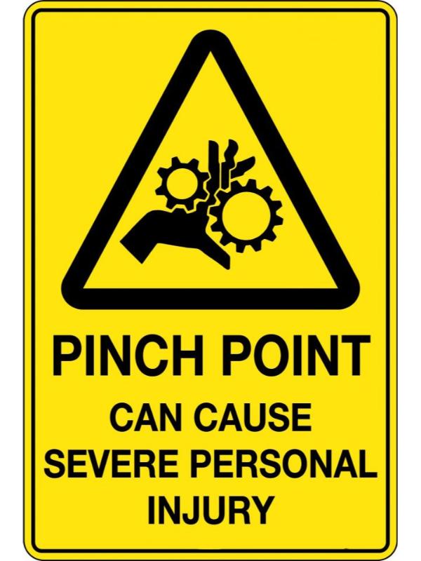 Pinch Point can cause Personal Injury