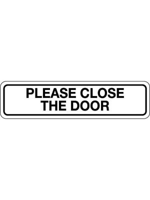 Please Close the Door Sign