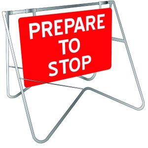 Prepare To Stop Sign