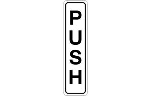 Push vertical Sign