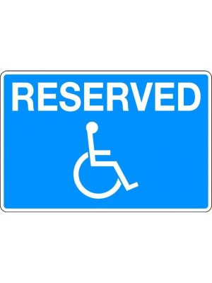 Reserved (Disabled Picto) Sign