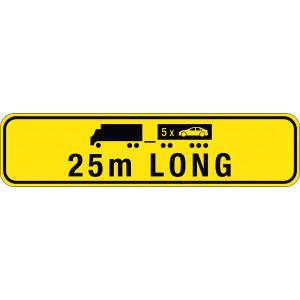 Road Train Sign 25m Long