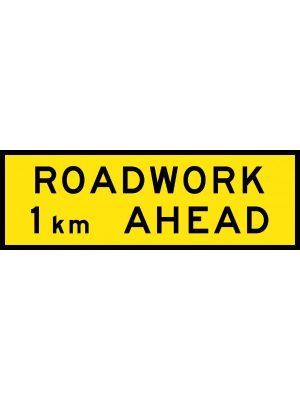 Roadwork 1km Ahead Sign | Civil Products WA