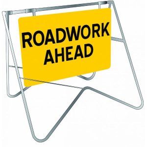 Roadwork Ahead Sign
