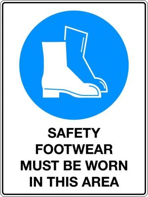 Safety Footwear Must Be Worn Sign | Civil Products WA
