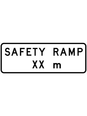 Safety Ramp XX m Sign