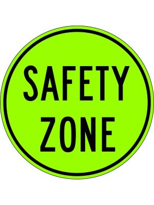 Safety Zone Sign