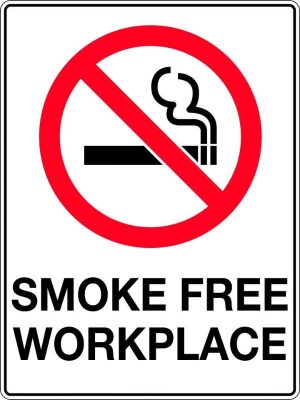 Prohibition Sign – This is a Smoke Free Workplace |