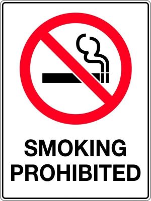 Prohibition Sign – Smoking Prohibited