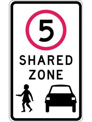 5 Shared Zone Sign