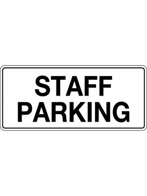 Staff Parking Sign