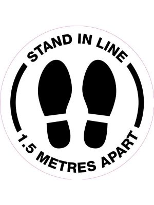 Stand in Line 1.5 Metres Apart Covid-19
