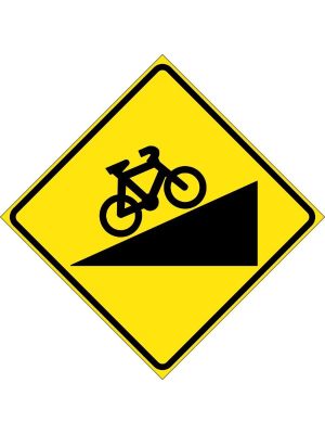 Steep Climb For Bicycles Sign