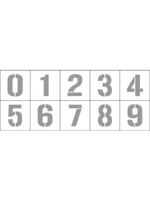 Stencil Number Sets – Numbers 0-9