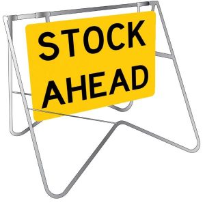 Stock Ahead Sign