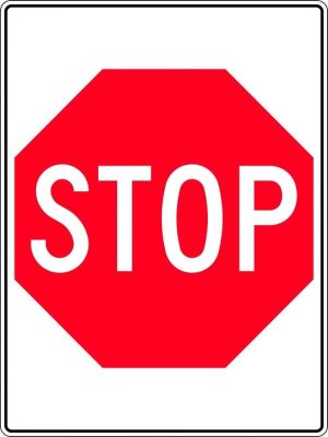 Stop Parking Sign
