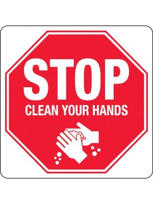Stop Clean Your Hands Covid-19