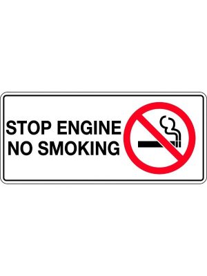 Stop Engine No Smoking