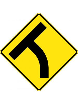 T Intersection Curved Approach (Left or Right)