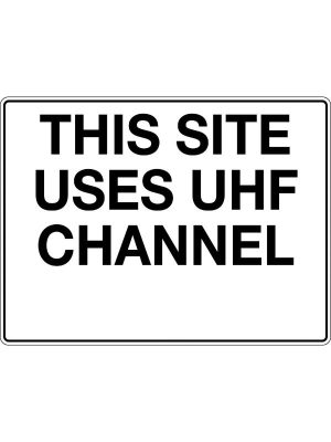 This Site uses UHF Channel Sign