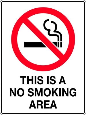 This is a No Smoking Area