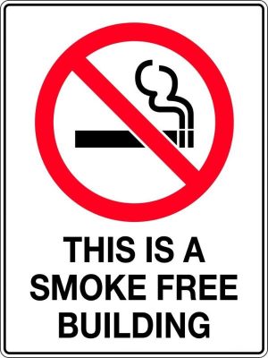 Prohibition Sign – This is a Smoke Free Building