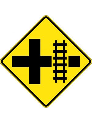Train Crossing Intersection Sign