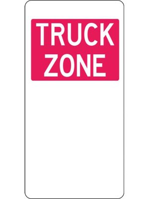 Truck Zone Sign