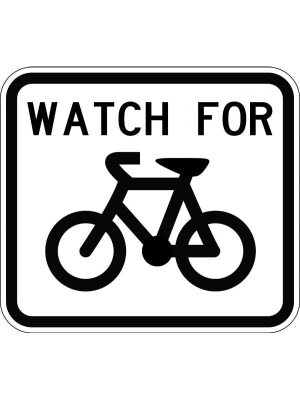 Watch For Bicycles Sign