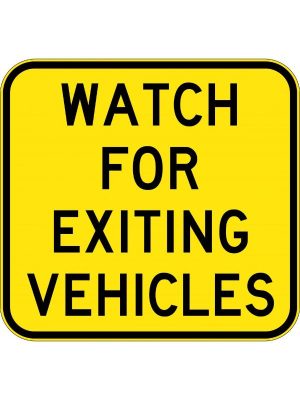 Watch For Exiting Vehicles