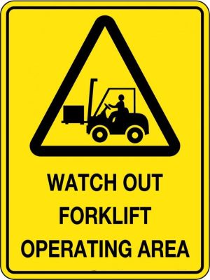 Watch Out For Forklift (With Picto In Triangle)