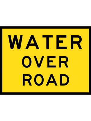 Water Over Road Sign | Civil Products WA