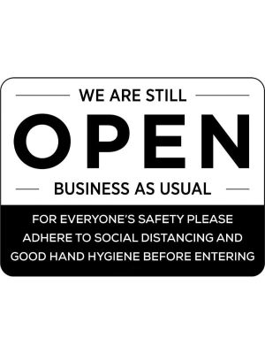 Welcome we are still open Covid-19