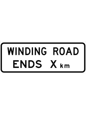 Winding Road Ends Sign
