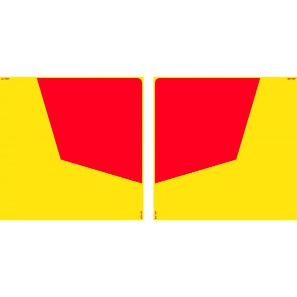 Vehicle Sign – Rear Marker Plates Red/Yellow Pair