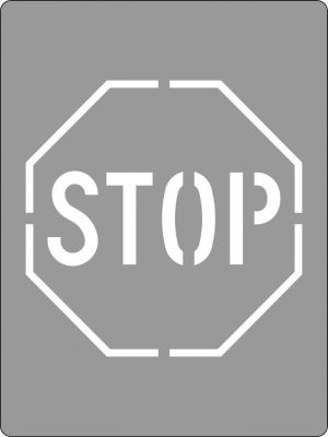 Stop Sign Stencil