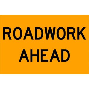 Roadwork Ahead Sign