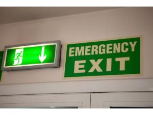 Exit and Entry Signs