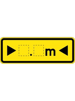__m Horizontal Clearance Marker Sign