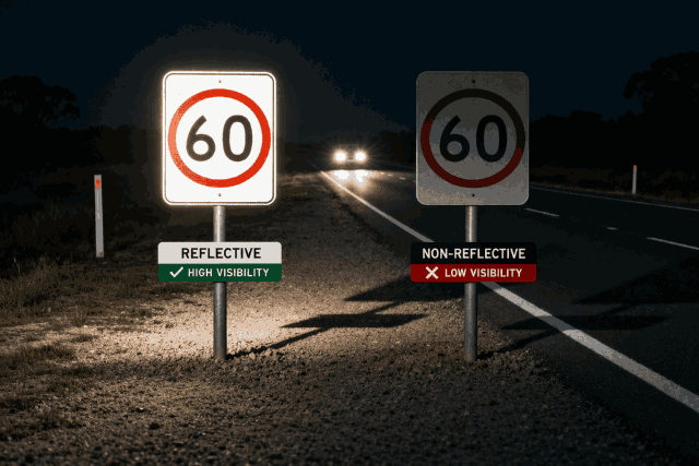 CPWA Reflective vs Non-Reflective Signs: Which Should You Choose? 